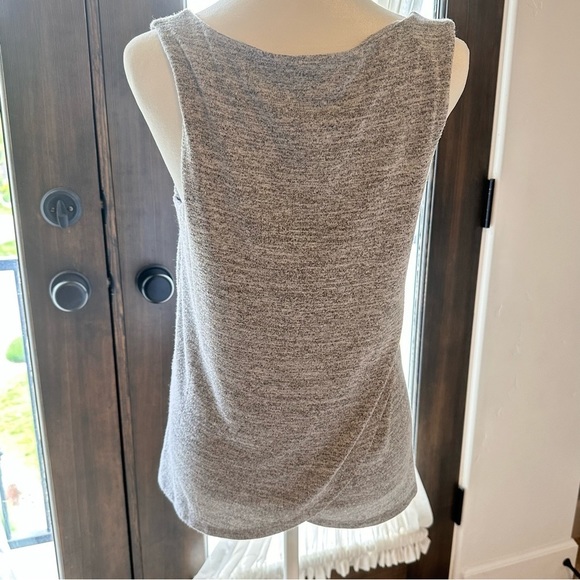 Banana Republic Tops - Banana Republic Grey Knit Wrap Back Sleeveless Tank Top Size Small